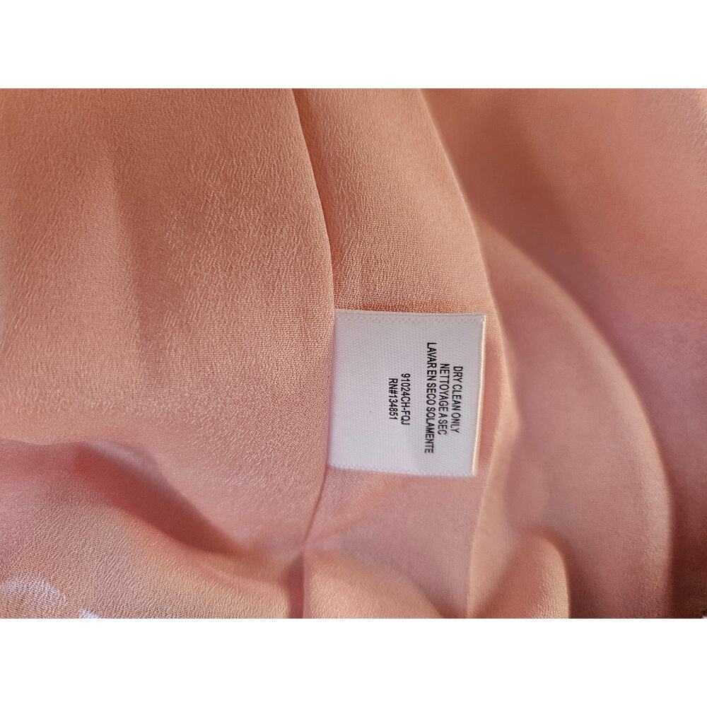 Charles Henry Pink Tweed Dress Sz XS Fringed Lined Zip Up - Picture 8 of 8